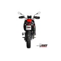 MIVV Slip-on, Speed Edge Black Stainless Steel, Standard Exhaust For Aprilia Tuareg 660 2022-2023 MIVV Slip-on, Speed Edge Black Stainless Steel, Standard Exhaust For Aprilia Tuareg 660 2022-2023