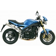 MIVV 2 Slip-on, X-cone Stainless Steel, Standard Exhaust For Triumph Speed Triple 1050 2005-2006