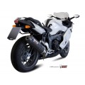 MIVV Slip-on, Oval Carbon, Standard Exhaust For BMW K 1300 R / S 2009-2016 MIVV Slip-on, Oval Carbon, Standard Exhaust For BMW K 1300 R / S 2009-2016