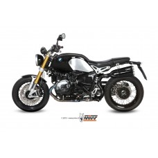 MIVV Slip-on, X-cone Black, Alto/High up Exhaust For BMW R NINE T 2014-2021