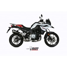 MIVV Slip-on, Delta Race Black, Standard Exhaust For BMW F 750 GS / F 850 GS 2018-2021