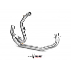 MIVV No-kat pipe. Exhaust For Ducati Hypermotard 1100 2007-2009