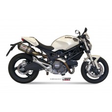 MIVV 2 Slip-on, Suono Stainless Steel, Standard Exhaust For Ducati Monster 696 2008-2014