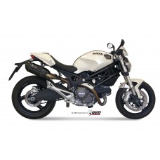 MIVV 2 Slip-on, Suono Black, Standard Exhaust For Ducati Monster 696 2008-2014