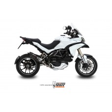 MIVV Slip-on, Suono Black, Standard Exhaust For Ducati Multistrada 1200 2010-2014