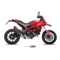 MIVV Slip-on, Suono Black, Standard Exhaust For Ducati Hypermotard 821/Hyperstrada 821 2013-2015 MIVV Slip-on, Suono Black, Standard Exhaust For Ducati Hypermotard 821/Hyperstrada 821 2013-2015