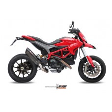 MIVV Slip-on, Suono Black, Standard Exhaust For Ducati Hypermotard 821/Hyperstrada 821 2013-2015