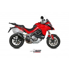 MIVV Slip-on, Delta Race Black, Standard Exhaust For Ducati Multistrada 1200 15-17, Multistrada 1260 18-20