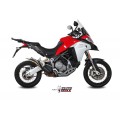 MIVV Slip-on, Double Gun Titanium, Standard Exhaust For Ducati Multistrada 950 17-21, Multistrada 1200 Enduro 16-18 MIVV Slip-on, Double Gun Titanium, Standard Exhaust For Ducati Multistrada 950 17-21, Multistrada 1200 Enduro 16-18