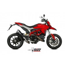 MIVV Slip-on, Delta Race Black, Standard Exhaust For Ducati Hypermotard 939 2016-2018