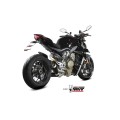 MIVV 2 Slip-on, X-M1 Black, Standard Exhaust For Ducati Streetfighter V4 2020-2021 MIVV 2 Slip-on, X-M1 Black, Standard Exhaust For Ducati Streetfighter V4 2020-2021