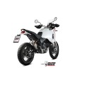 MIVV Slip-on, Dakar Titanium, Standard Exhaust For Ducati DesertX 2022-2023