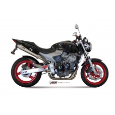 MIVV Slip-On, X-cone Stainless Steel, Standard Exhaust For Honda Hornet 600 2003-2006