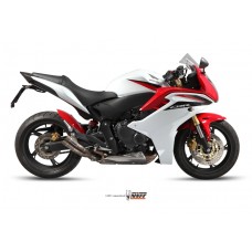 MIVV Slip-On, Double Gun Full Titanium, Standard Exhaust For Honda CBR 600 F 11-13, Hornet 600 07-13