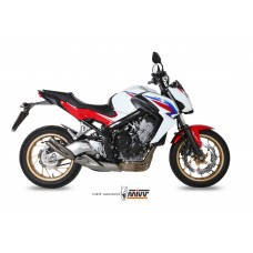 MIVV Slip-On, Double Gun Full Titanium, Standard Exhaust For Honda CB 650 F 14-16, CBR 650 F 14-16