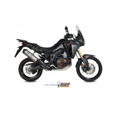 MIVV Slip-on, Oval Titan, Standard Exhaust For Honda CRF 1000 L Africa Twin 2016-2019