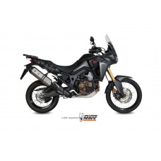 MIVV Slip-on, Speed Edge Stainless Steel, Standard Exhaust For Honda CRF 1000 L Africa Twin 2016-2019