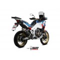 MIVV Slip-on, Dakar Black Stainless Steel, Standard Exhaust For Honda CRF1100L Africa Twin 2020-2023 MIVV Slip-on, Dakar Black Stainless Steel, Standard Exhaust For Honda CRF1100L Africa Twin 2020-2023