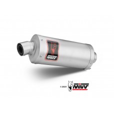 MIVV Slip-on, Dakar Stainless Steel, Standard Exhaust For Honda CRF1100L Africa Twin 2020-2023