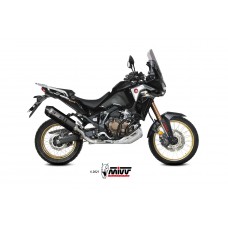 MIVV Slip-on, Speed Edge Black, Standard Exhaust For Honda CRF 1100 L Africa Twin 2020-2022