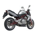 MIVV Slip-on, X-cone Black, Standard Exhaust For Kawasaki ER-6N / F 2005-2011 MIVV Slip-on, X-cone Black, Standard Exhaust For Kawasaki ER-6N / F 2005-2011