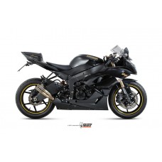 MIVV Slip-on, Double Gun Full Titanium, Standard Exhaust For Kawasaki ZX-6R 09-16, ZX-6R 636 13-16