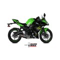 MIVV Full System 2x1, Oval Carbon, Standard Exhaust For Kawasaki Ninja 650 / Z650 2017-2022