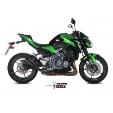 MIVV Slip-on, Double Gun Black, Standard Exhaust For Kawasaki Z900 17-19, Z900 A2 (35 KW / 70 KW) 17-22
