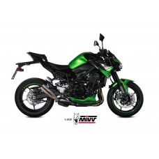 MIVV Slip-on, Double Gun Full Titanium, Standard Exhaust For Kawasaki Z900 2020-2022