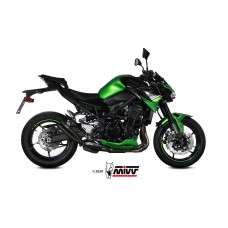 MIVV Slip-on, Double Gun Black, Standard Exhaust For Kawasaki Z900 2020-2022