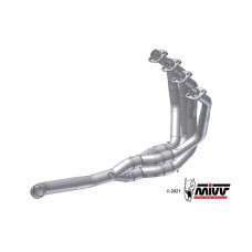 MIVV No-kat full collectors (fits on both MIVV and original silencers) Exhaust For Honda Kawasaki Ninja 1000 SX /Tourert 2020-2022