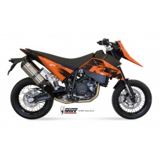 MIVV 2 Bolt-on, Suono Stainless Steel, Standard Exhaust For KTM 690 Supermoto 2007-2012