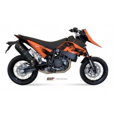 MIVV 2 Bolt-on, Suono Black, Standard Exhaust For KTM 690 Supermoto 2007-2012