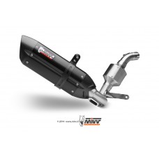 MIVV Full System 1x1, Suono Black, Standard Exhaust For KTM 390 Duke 2013-2016