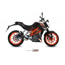MIVV Full System 1x1, GP Black, Standard Exhaust For KTM 390 Duke 2013-2016