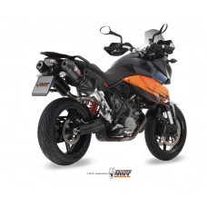 MIVV 2 Slip-on, Oval Carbon, Standard Exhaust For KTM 990 Supermoto 2009-2013