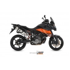 MIVV 2 Slip-on, Suono Stainless Steel, Standard Exhaust For KTM 990 Supermoto 2009-2013