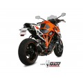MIVV Slip-on, MK3 Black, Standard Exhaust For KTM 1290 Superduke 2014-2019 MIVV Slip-on, MK3 Black, Standard Exhaust For KTM 1290 Superduke 2014-2019