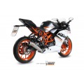 MIVV Full System 1x1, Ghibli Stainless Steel, Standard Exhaust For KTM RC 390 2014-2016 MIVV Full System 1x1, Ghibli Stainless Steel, Standard Exhaust For KTM RC 390 2014-2016