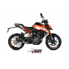 MIVV Slip-on, X-M1 Black, Standard Exhaust For KTM 125 Duke/390 Duke/RC 125/RC 390 2017-2020