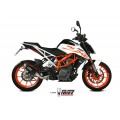 MIVV Slip-on, GPpro Black, Standard Exhaust For KTM 125 Duke/390 Duke/RC 125/RC 390 2017-2020 MIVV Slip-on, GPpro Black, Standard Exhaust For KTM 125 Duke/390 Duke/RC 125/RC 390 2017-2020