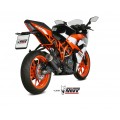 MIVV Slip-on, GPpro Black, Standard Exhaust For KTM 125 Duke/390 Duke/RC 125/RC 390 2017-2020 MIVV Slip-on, GPpro Black, Standard Exhaust For KTM 125 Duke/390 Duke/RC 125/RC 390 2017-2020