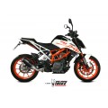 MIVV Slip-on, MK3 Black, Standard Exhaust For KTM 125 Duke/390 Duke/RC 125/RC 390 2017-2020 MIVV Slip-on, MK3 Black, Standard Exhaust For KTM 125 Duke/390 Duke/RC 125/RC 390 2017-2020
