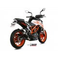 MIVV Slip-on, MK3 Black, Standard Exhaust For KTM 125 Duke/390 Duke/RC 125/RC 390 2017-2020 MIVV Slip-on, MK3 Black, Standard Exhaust For KTM 125 Duke/390 Duke/RC 125/RC 390 2017-2020