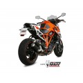 MIVV 2 Slip-on, MK3 Black, Standard Exhaust For KTM 1290 Superduke 2014-2019 MIVV 2 Slip-on, MK3 Black, Standard Exhaust For KTM 1290 Superduke 2014-2019