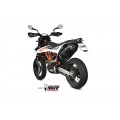 MIVV Slip-on, Oval Black, Standard Exhaust For KTM 690 SMC R 2020-2022 MIVV Slip-on, Oval Black, Standard Exhaust For KTM 690 SMC R 2020-2022