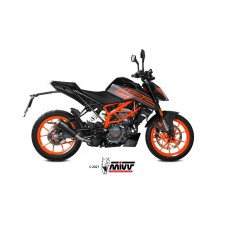 MIVV Slip-on, X-M1 Black, Standard Exhaust For KTM KTM 125/390 Duke 2021-2022