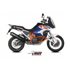 MIVV Slip-on, Speed Edge Black, Standard Exhaust For KTM 1290 Super Adventure / R / S / T 2021-2024