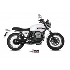 MIVV 2 Slip-on, Ghibli Black, Standard Exhaust For Moto Guzzi V7 Classic / Special 2008-2016