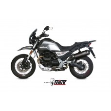 MIVV Slip-on, Oval Carbon, Standard Exhaust For Moto Guzzi V85 TT 2019-2022